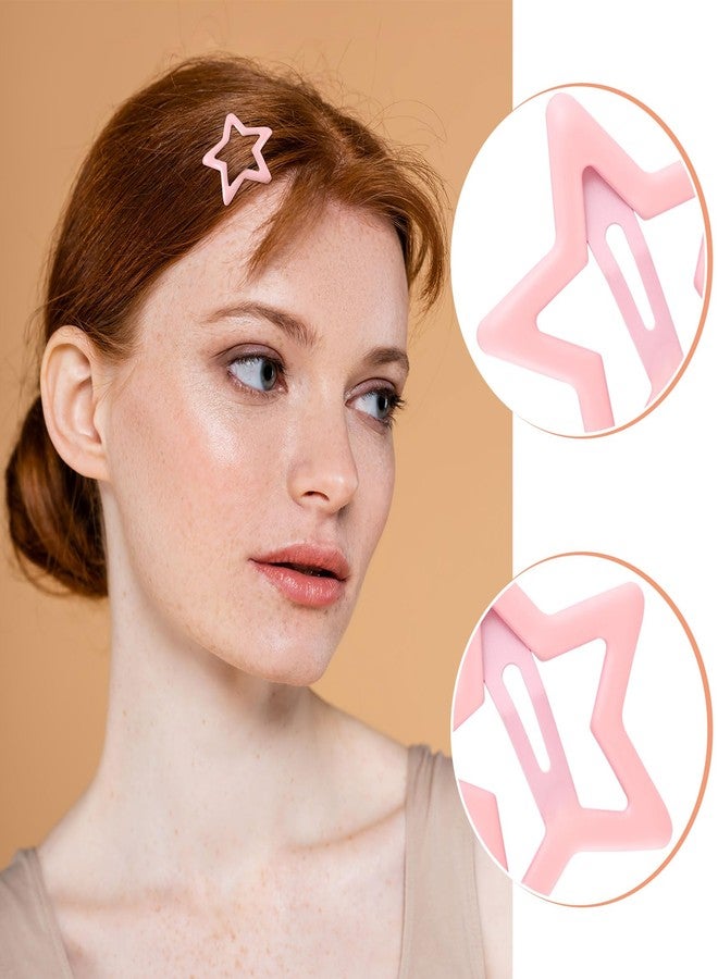 Mxxipp 18pcs Star Hair Clips for Women, Non-Slip Metal Star Snap Barrettes, Y2K Hairstyle Accessories for Thick Thin Fine Straight Curly Long Short Hair- Pink & Light Pink & Rose Pink - Image 4